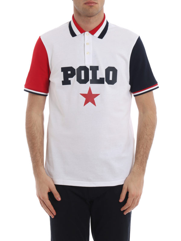 Polo shirts Polo Ralph Lauren - Tricolour star cotton pique polo shirt -  710741435001