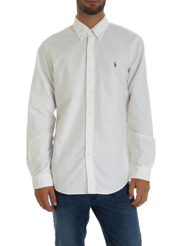 ralph lauren button up white