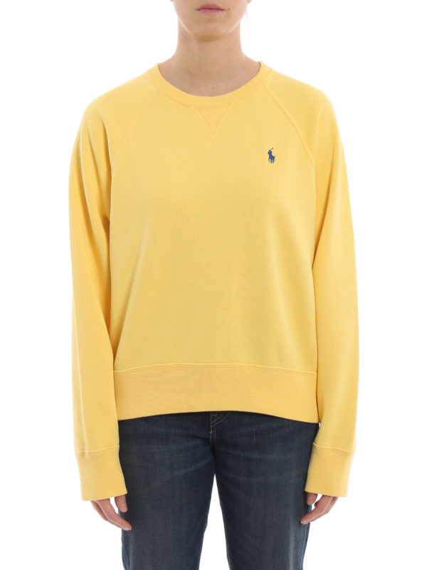 Sweatshirts & Sweaters Polo Ralph Lauren - Crew neck yellow sweatshirt -  211704751008