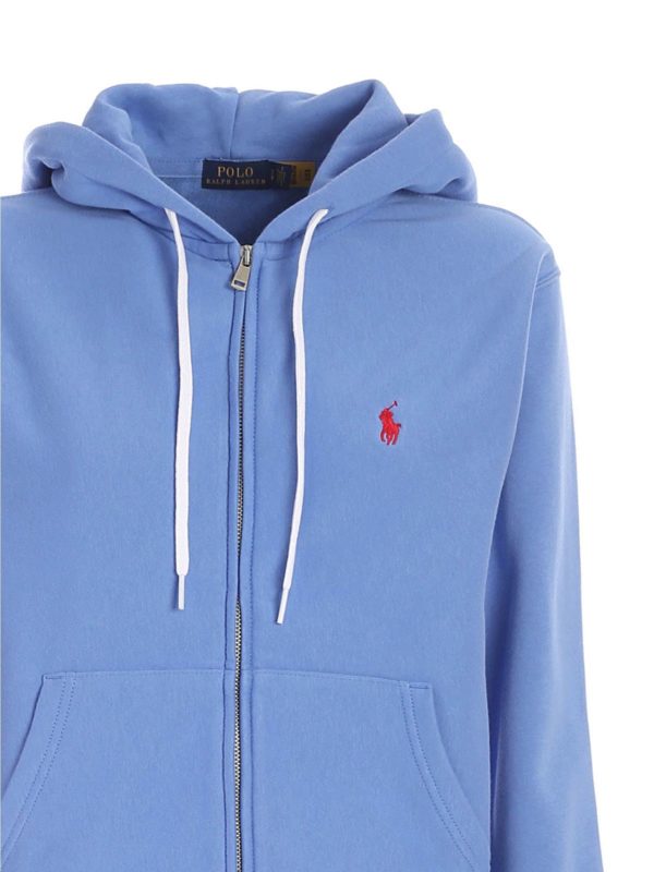 light blue polo zip up hoodie