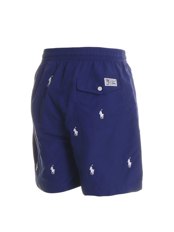 polo shorts with logo all over