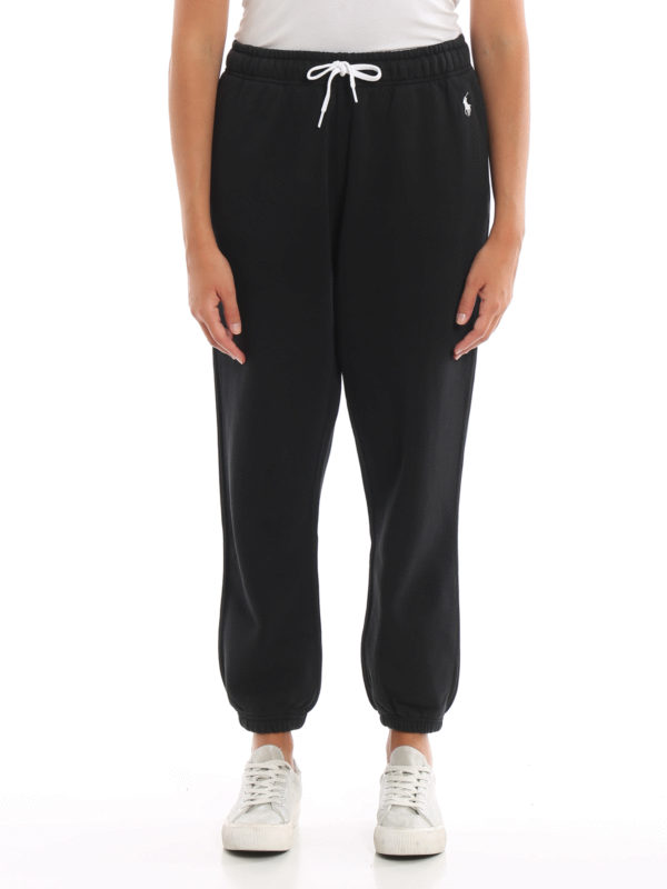 ralph lauren jogging bottoms black