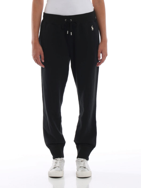 ralph lauren jogging bottoms black