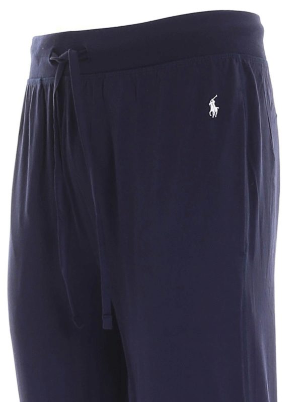 Tracksuit bottoms Polo Ralph Lauren - Logo embroidery trousers in blue ...