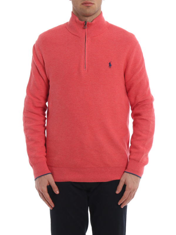 یقه اسکی Polo Ralph Lauren - Honeycomb cotton polo neck sweater -  710701611014