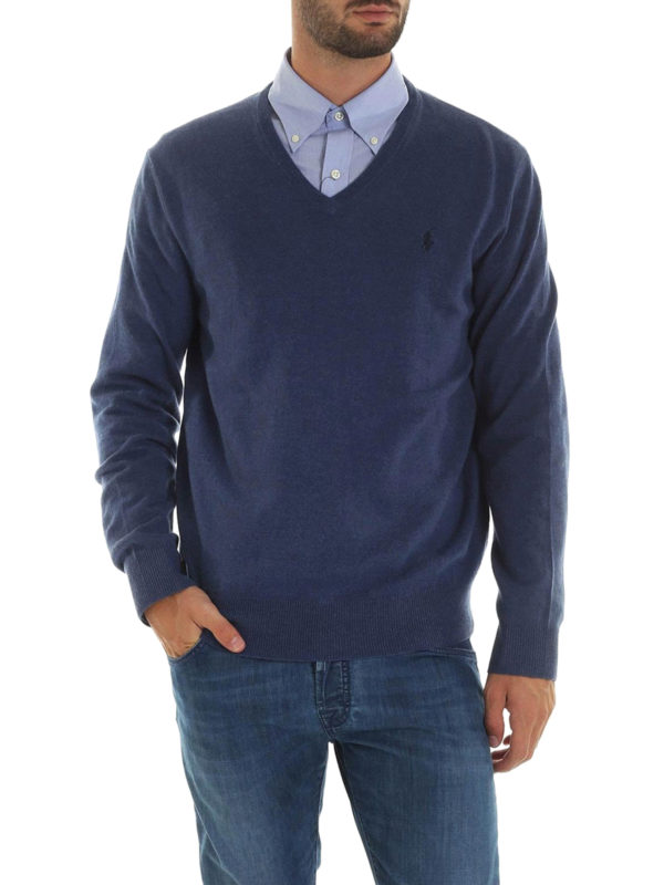 ralph lauren merino wool v neck