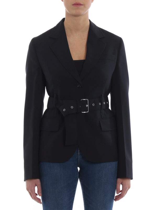 lightweight belted jacket