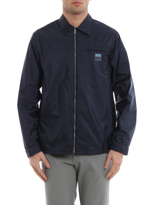 prada windbreaker blue