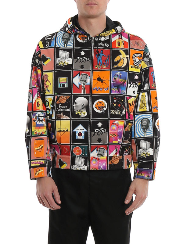 Casual jackets Prada - Patterned twill 