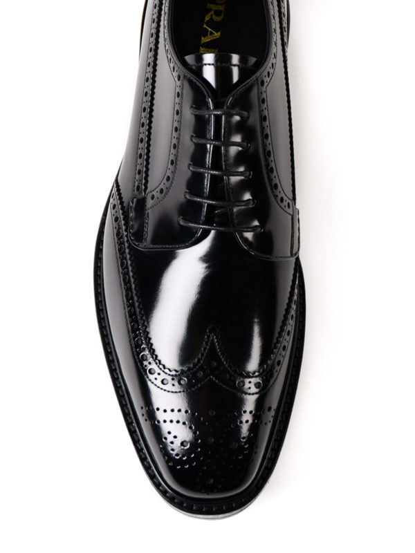 prada mens platform brogues