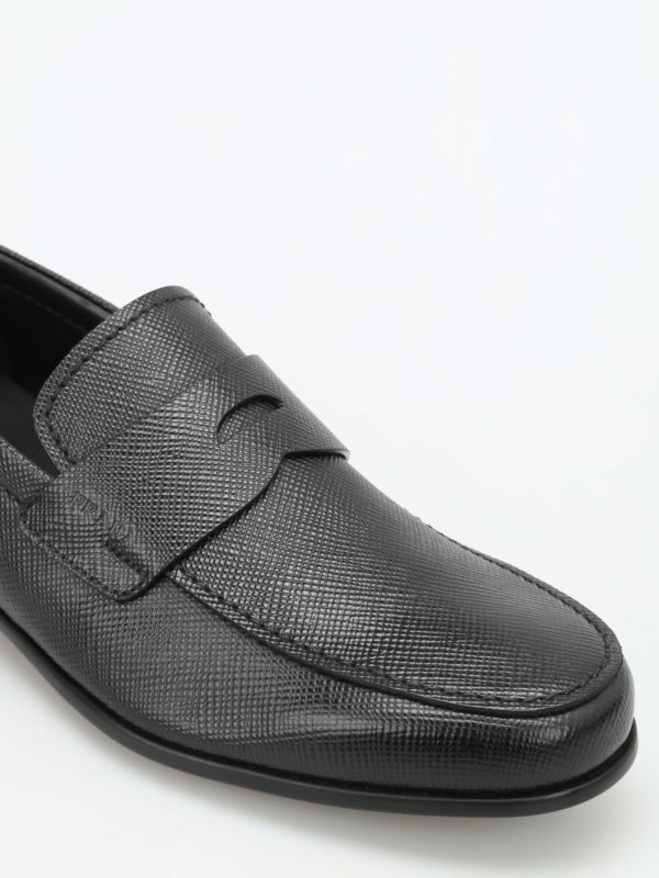 prada saffiano leather loafer