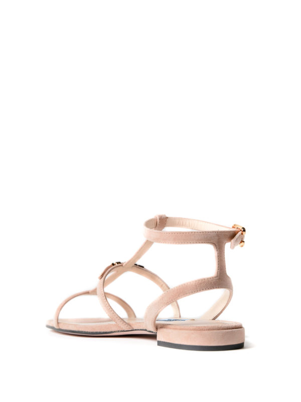 prada nude sandals