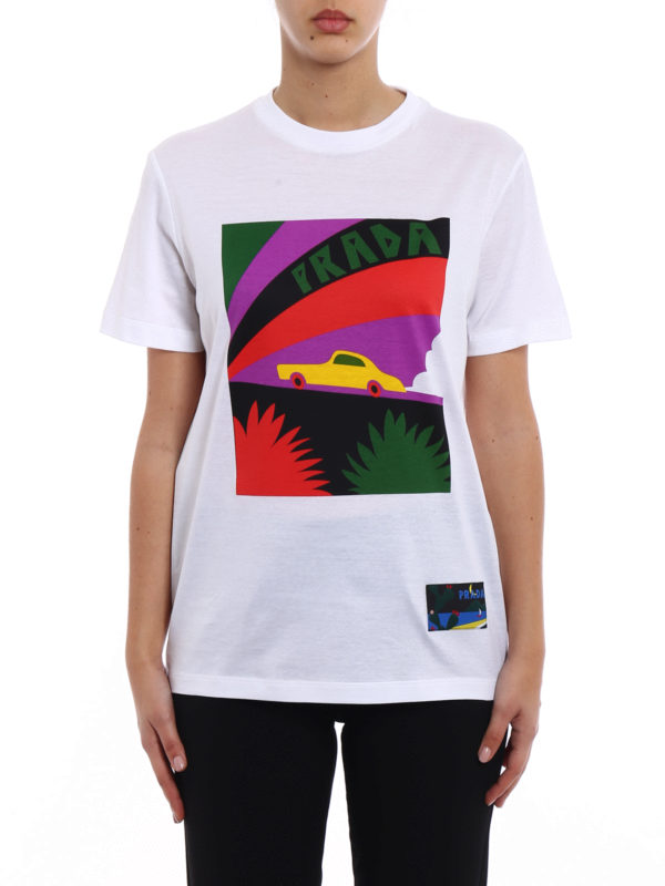 T-shirts Prada - JWP Car cotton T-shirt 