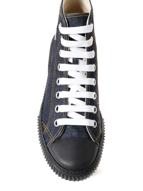 prada denim sneakers