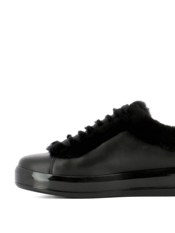 prada shearling sneakers