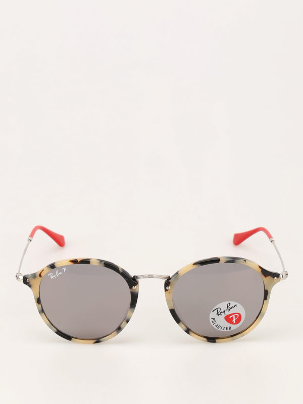 ray ban tortoise round sunglasses