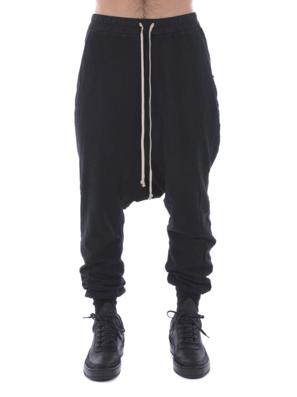 LOW CROTCH COTTON TRACKSUIT BOTTOM 