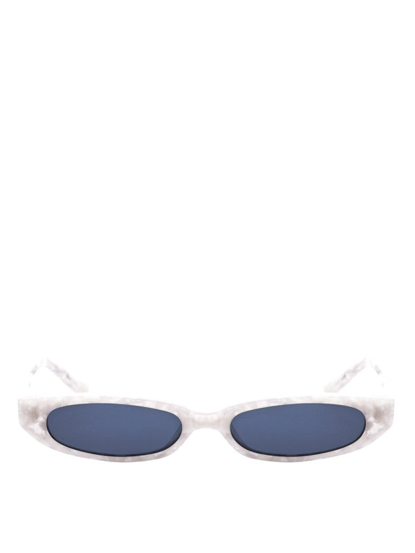 white acetate sunglasses