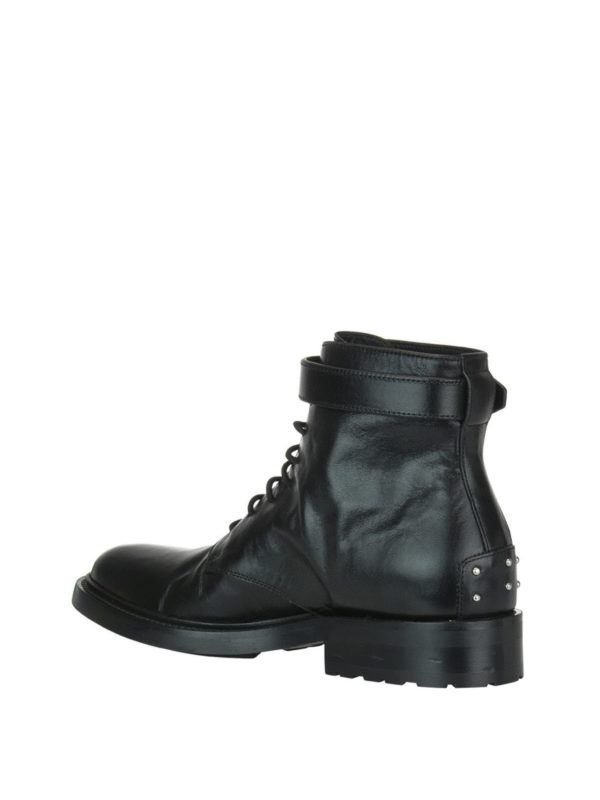 saint laurent army leather ankle boots