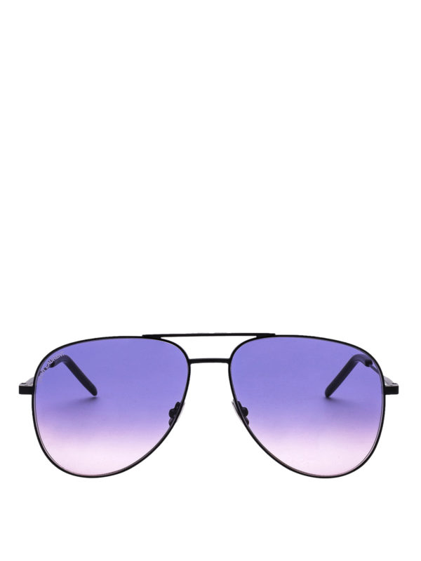 saint laurent classic11 black violet sunglasses