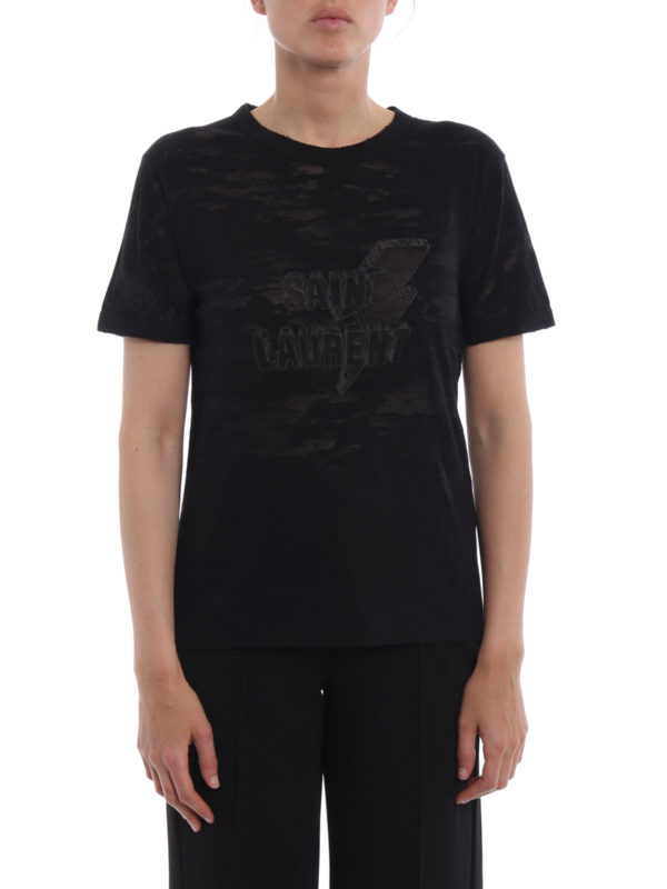 saint laurent lightning t shirt