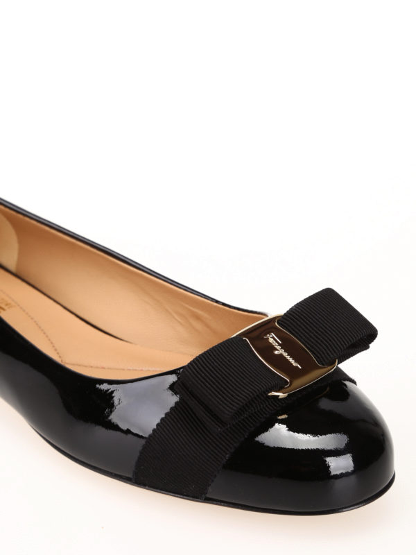 ferragamo patent leather flats