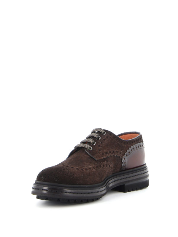 آکسفورد Santoni - Suede brogues 