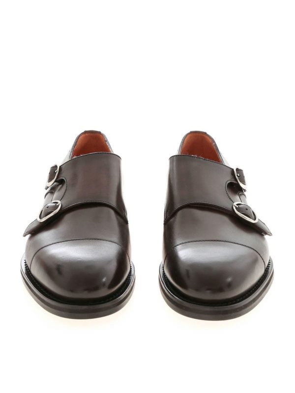 راحتی Santoni - Brown Monk Strap 