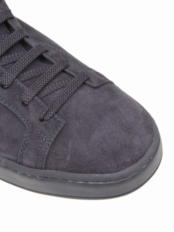 gray suede sneakers