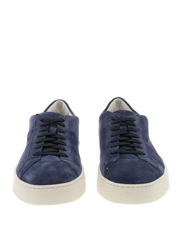 santoni blue sneakers