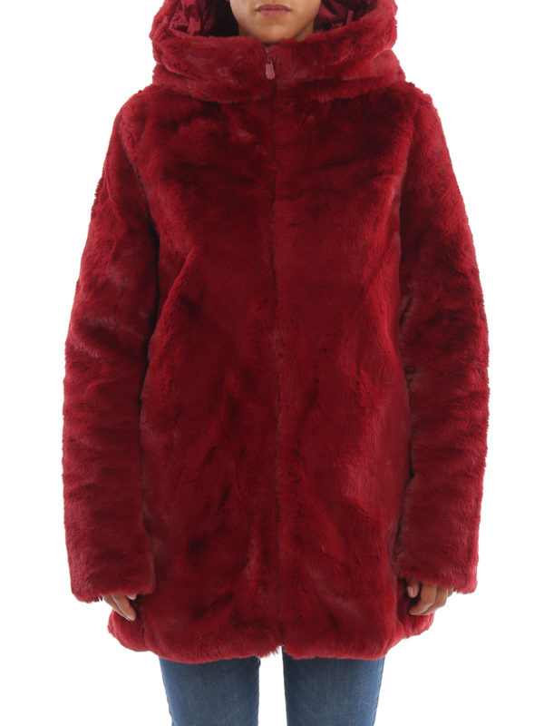nylon reversible padded coat 
