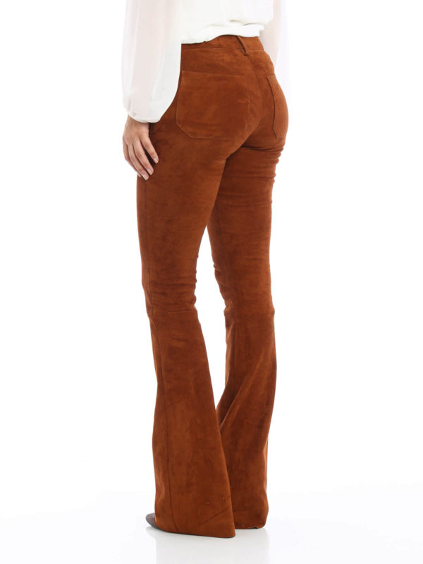 Penelope stretch suede trousers 