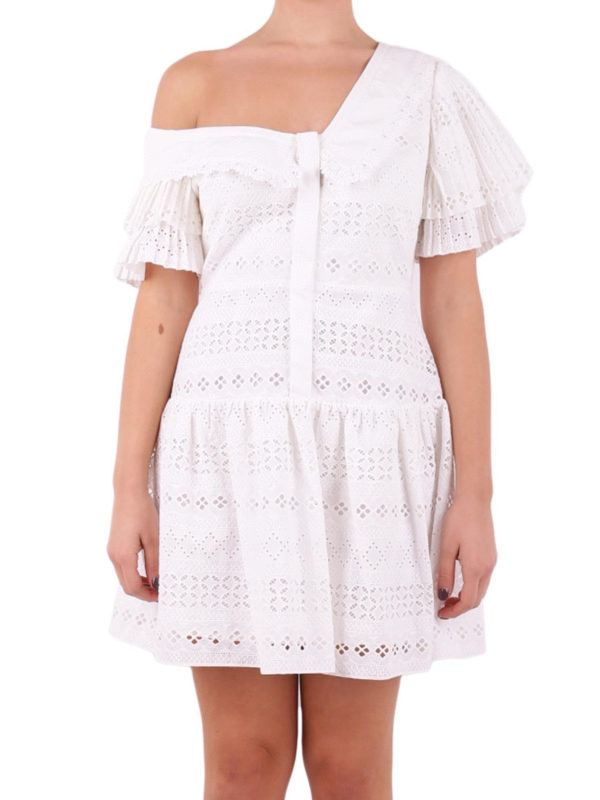 self portrait broderie anglaise dress