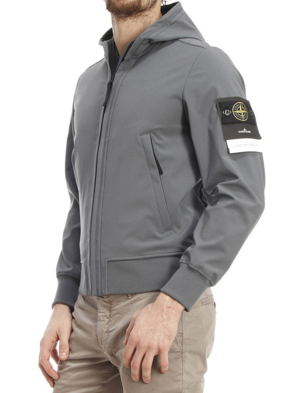 stone island soft shell beige