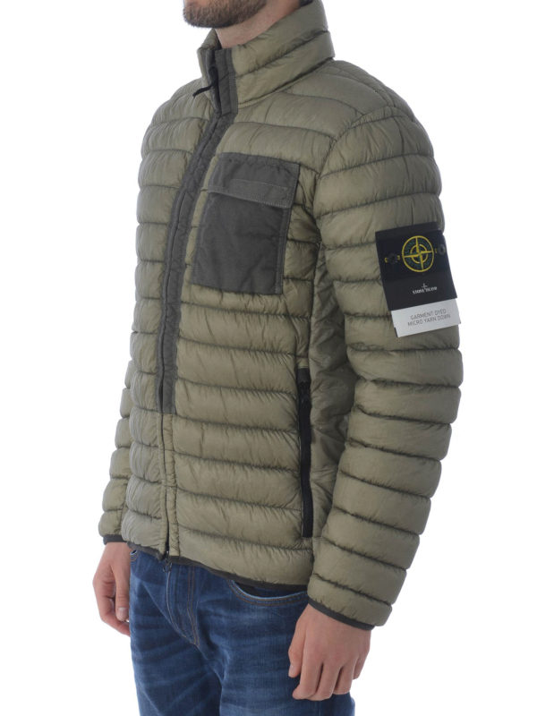 stone island dyed micro yarn down jacket