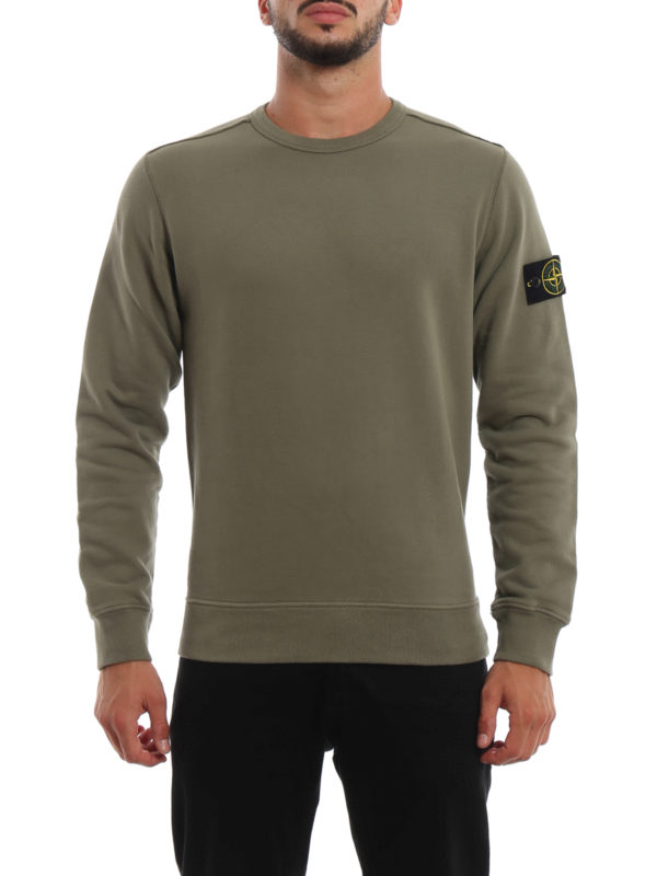 stone island sage green sweatshirt