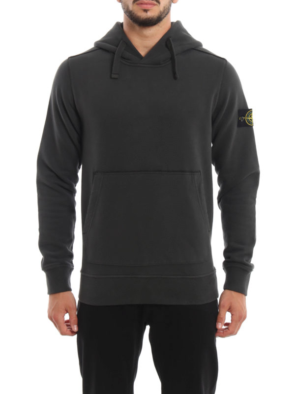 stone island garment dyed hoodie
