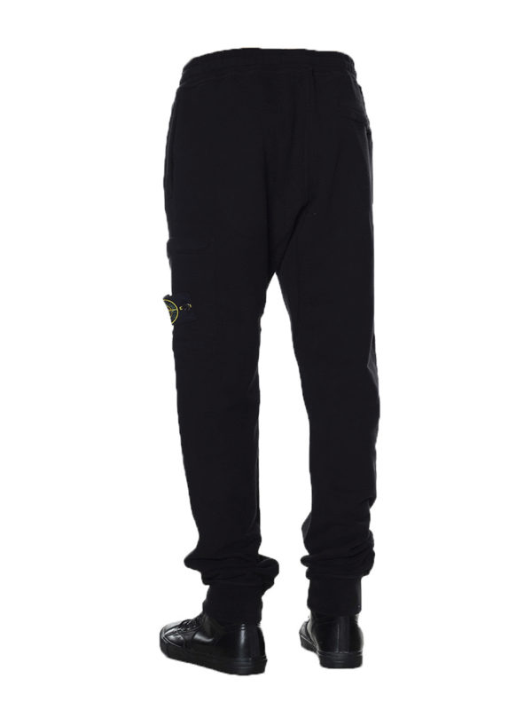 stone island tracksuit bottoms black