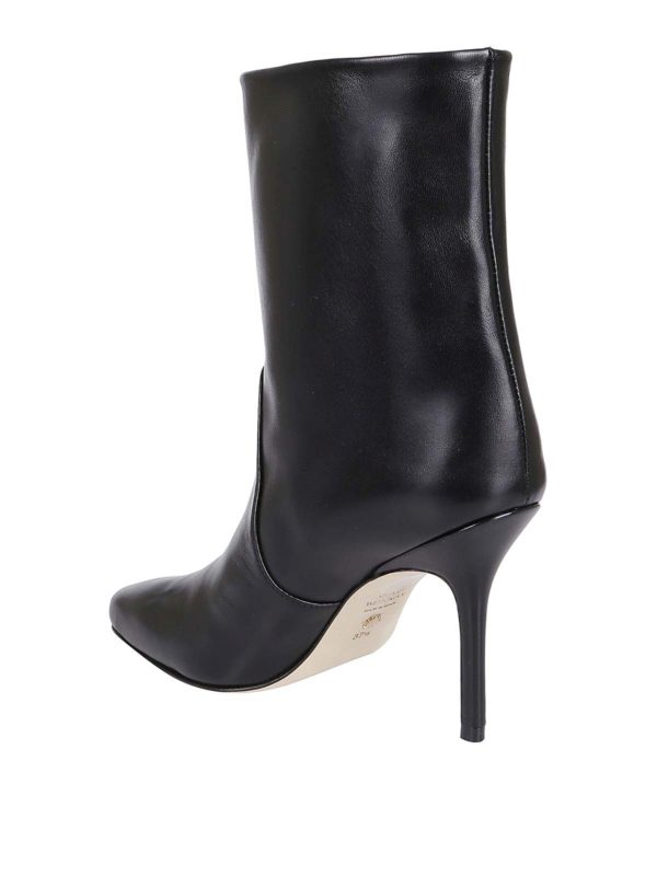 stuart weitzman patent leather ankle boots