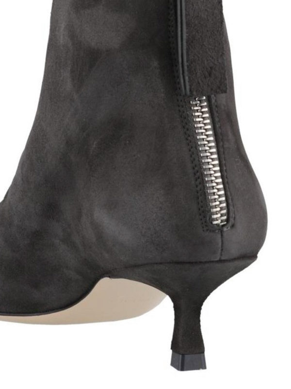 stuart weitzman grey suede ankle boots