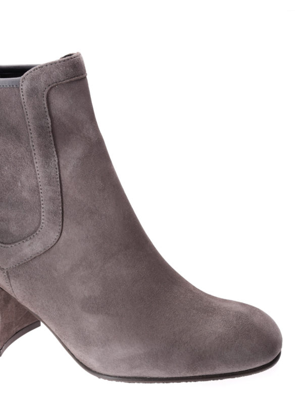 stuart weitzman grey suede ankle boots