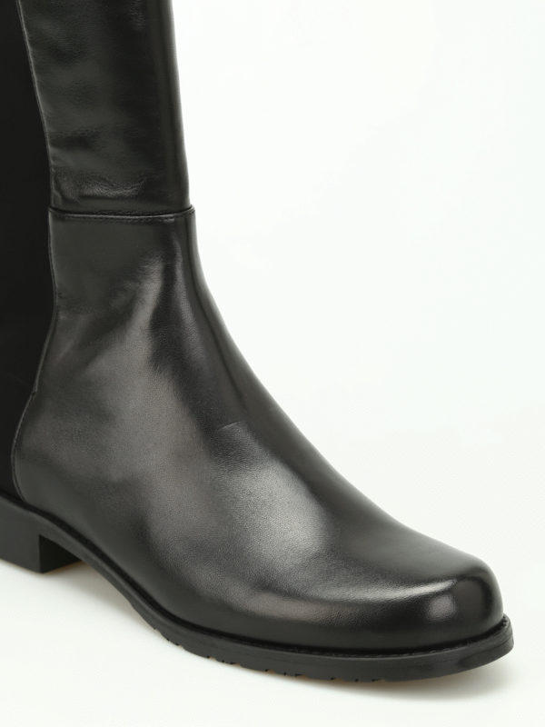 stuart weitzman black nappa boots