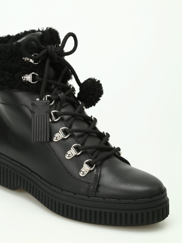 tods shearling boots