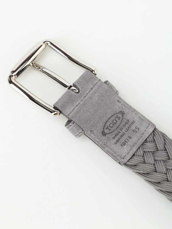 grey woven belt