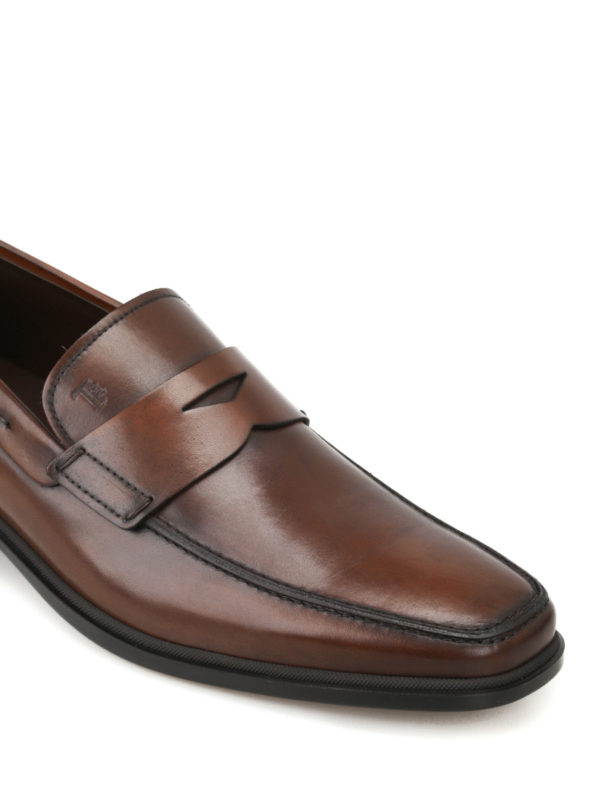 tods rubber sole loafers