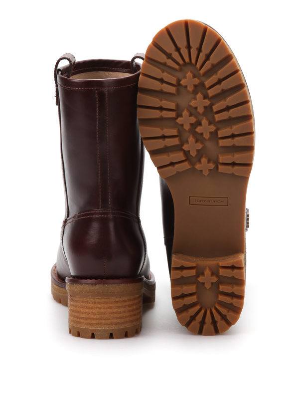 tory burch ankle boots brown