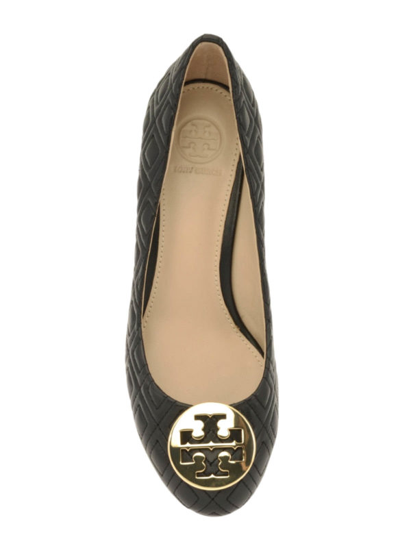 Court shoes Tory Burch - Luna embossed leather wedge pumps - 32895001