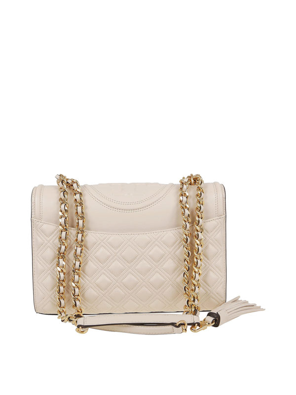 tory burch white quilted bag