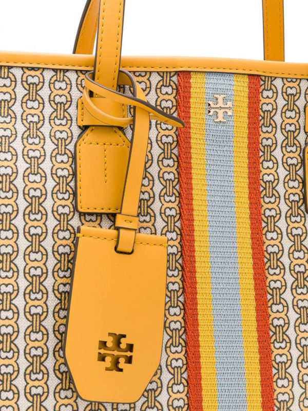 tory burch gemini link tote daylily
