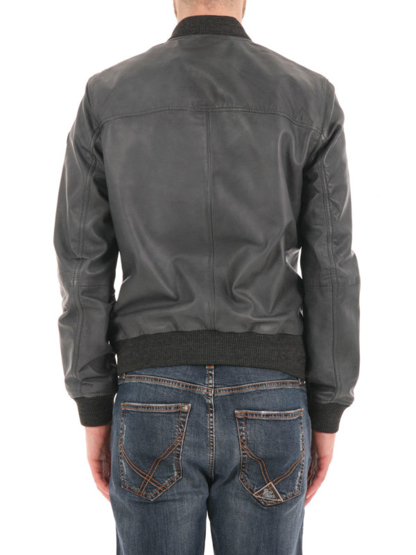 trussardi leather jacket
